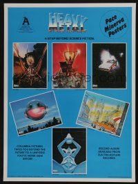 3x283 HEAVY METAL 18x24 Scottish special '81 classic sci-fi animation by many animators!