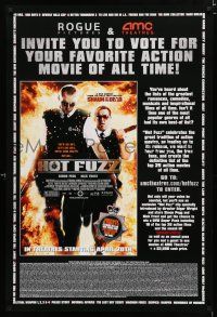 3x171 HOT FUZZ DS 27x40 special '07 Simon Pegg & Nick Frost walking out of flames!
