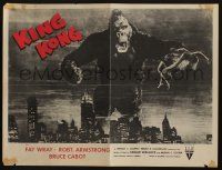 3x299 KING KONG 19x25 special R52 best image of ape w/Fay Wray over New York skyline!