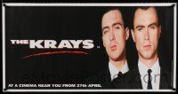3x512 KRAYS 20x39 English static cling poster '90 image of identical twins Gary Kemp & Martin Kemp