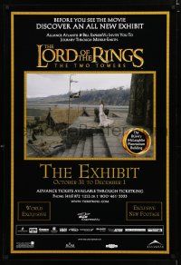 3x433 LORD OF THE RINGS: THE TWO TOWERS THE EXHIBIT 27x40 Canadian museum exhibition '02 cool!