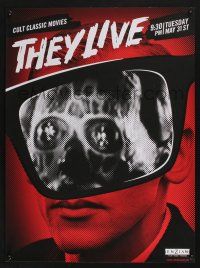 3x365 THEY LIVE 2-sided 18x24 special R10s Rowdy Roddy Piper, John Carpenter, cool horror image!
