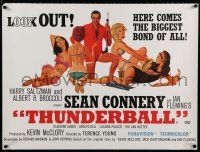 3x846 THUNDERBALL REPRO 27x36 special '80s LOO7K OUT art with James Bond & sexy girls by McGinnis!