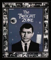 3x370 TWILIGHT ZONE 19x23 special '80s close up of Rod Serling surrounded by scenes!