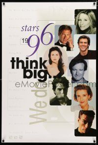 3x813 STARS 1996 27x40 video poster '96 Babs, Harrison Ford, Jim Carrey, Demi, Tom Cruise!