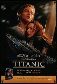 3x822 TITANIC DS 27x40 video poster R12 Leonardo DiCaprio, Kate Winslet, directed by James Cameron
