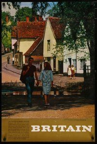 3x035 BRITAIN 20x30 travel poster '60s The Village of Kersey, Suffolk!