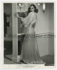 3y060 ALWAYS GOODBYE 8.25x10 still '38 Barbara Stanwyck full-length in luxurious hostess gown!