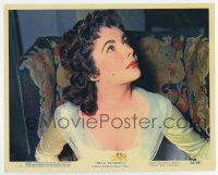 3y005 BEAU BRUMMELL color 8x10 still #11 '54 great close up of beautiful Elizabeth Taylor!
