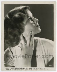 3y125 BILL OF DIVORCEMENT 8x10 still '32 portrait of young Katharine Hepburn in her first movie!