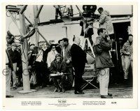 3y128 BIRDS candid 8x10.25 still '63 best image of Alfred Hitchcock directing by cameras on the set!
