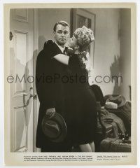 3y138 BLUE DAHLIA 8.25x10 still '46 close up of Vera Marshe hugging Alan Ladd, classic film noir!