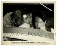 3y145 BONNIE & CLYDE 8x10 still '67 Faye Dunaway & Warren Beatty shot in getaway car!