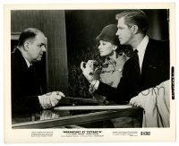 3y161 BREAKFAST AT TIFFANY'S 8.25x10 still '61 Audrey Hepburn & George Peppard w/salesman McGiver!