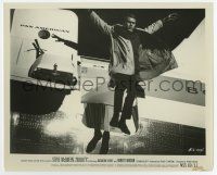 3y175 BULLITT 8x10.25 still '68 cool image of Steve McQueen jumping from Pan American airplane!