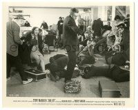 3y173 BULLITT 8.25x10 still '68 Steve McQueen in gunfight at airport carousel!