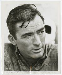 3y183 CAPE FEAR 8x10 still '62 close up of worried lawyer Gregory Peck, haunted by Max Cady!