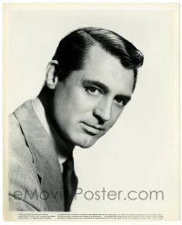 3y191 CARY GRANT 8x10 still '30s great pensive head & shoulders portrait in tie & jacket!