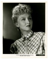 3y195 CELESTE HOLM 8.25x10 still '49 head & shoulders portrait from Chicken Every Sunday!