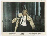 3y012 CHARADE color 8x10.25 still '63 close up of Cary Grant running between columns!