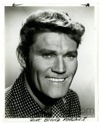 3y200 CHUCK CONNORS 8.25x10 still '66 smiling portrait from Ride Beyond Vengeance by Van Pelt!