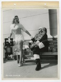3y208 CLEO MOORE 8x11 key book still '55 as sexy as she is, Santa is disinterested, by Cronenweth!