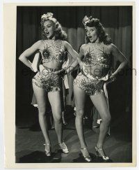 3y217 COVER GIRL 8x10 still '44 sexy performers Rita Hayworth & Leslie Brooks by Ned Scott!