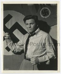 3y228 DANGEROUSLY THEY LIVE 8.25x10 still '42 tough John Garfield over Nazi swastika background!