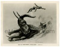 3y229 DARK RAPTURE 8x10.25 still '38 great artwork of elephant throwing native by A.M.Froehlich!