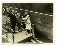 3y237 DEANNA DURBIN 8.25x10 still '45 christening a Pullman train car with her name on it!