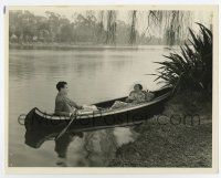 3y250 DICK POWELL/RUBY KEELER 8x10.25 still '30s together in a canoe on scenic river by Fryer!
