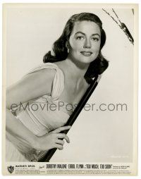 3y266 DOROTHY MALONE 8x10.25 still '58 waist-high close up in pretty gown from Too Much Too Soon!