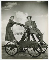 3y307 FANCY PANTS 7.5x9.5 still '50 Lucille Ball & Bob Hope clowning on handcar by Whitey Schafer!