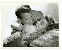3y335 FOUNTAINHEAD 8.25x10 still '49 best romantic c/u of Gary Cooper & sexy Patricia Neal!