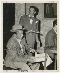 3y343 FRANK SINATRA/BING CROSBY deluxe 8x10 still '46 co-stars rehearsing at CBS by Gus Gale!