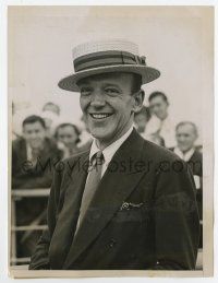 3y345 FRED ASTAIRE 6x8 news photo '36 he sailed from New York to visit his sister Lady Cavendish!