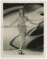 3y364 GINGER ROGERS 8x10.25 still '35 modeling sexy new swimsuit, starring in Romance in Manhattan!