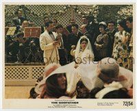 3y020 GODFATHER color 8x10 still '72 singer Al Martino serenades Talia Shire at her wedding!