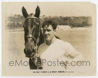 3y418 HOLY TERROR 8x10.25 still '31 great close up of rich George O'Brien with his polo horse!