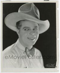 3y423 HOOT GIBSON 8.25x10 still '20s incredible smiling cowboy portrait with bow tie by Freulich!