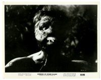 3y425 HORRORS OF SPIDER ISLAND 8x10 still '62 great close up of a wacky monster with fangs!