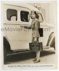 3y447 IN OUR TIME 8.25x10 still '44 WADC Ida Lupino in uniform holding insurance first aid cabinet!