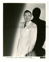 3y465 JACK HALEY 8x10.25 still '30s wonderful standing portrait in white suit & tie with shadow!