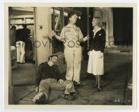 3y538 KNOCKOUT 8x10 still '32 Mary Kornman smiles at confused Mickey Daniels by unconscious Kohler!