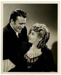 3y548 LADY FOR A NIGHT 8x10 still '41 John Wayne & Blondell are co-owners of a gambling showboat!