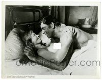 3y557 LAWMAN 8x10.25 still '71 Burt Lancaster is real happy to be in bed with naked Sheree North!