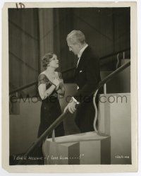 3y577 LOVE AMONG THE MILLIONAIRES 8x10.25 still '30 Clara Bow tells King she did it for love!