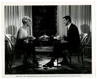3y583 LOVER COME BACK 8.25x10 still '61 Doris Day at romantic dinner with Rock Hudson!