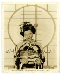 3y591 MADAME BUTTERFLY 8x10 still '32 great close up of Asian Sylvia Sidney by cool screen!