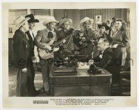 3y600 MAN FROM OKLAHOMA 8x10.25 still '45 Roy Rogers & the Sons of the Pioneers perform in office!